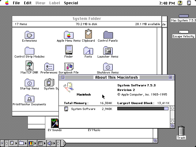 Macintosh System 7 5 3 screenshot